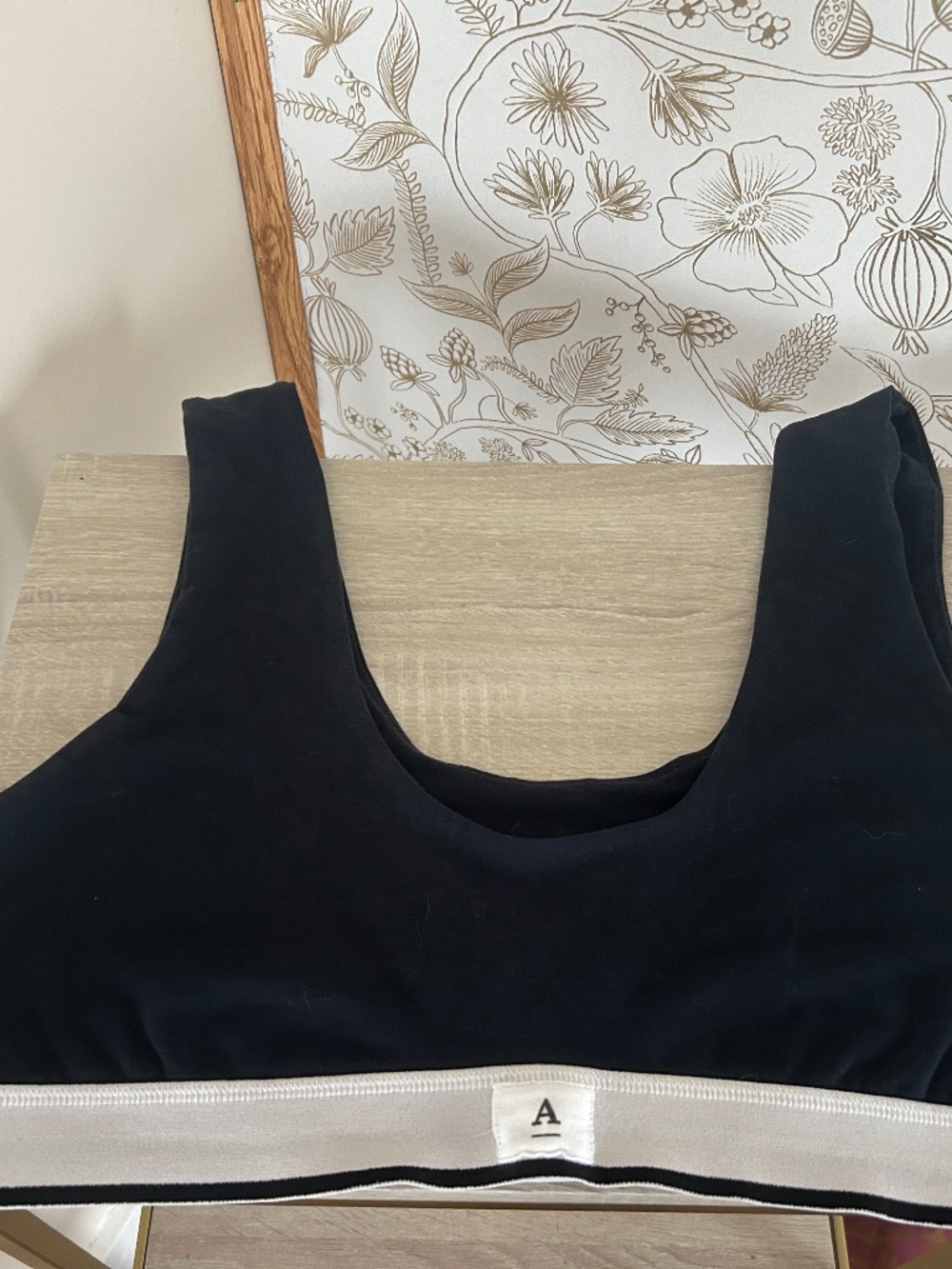 Anthropologie Cotton Scoop Neck Bra